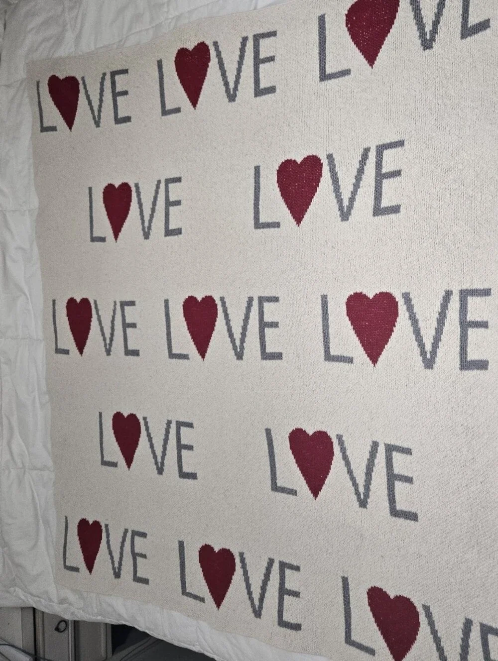 RACHEL ROY VALENTINES HEARTS THROW BLANKET